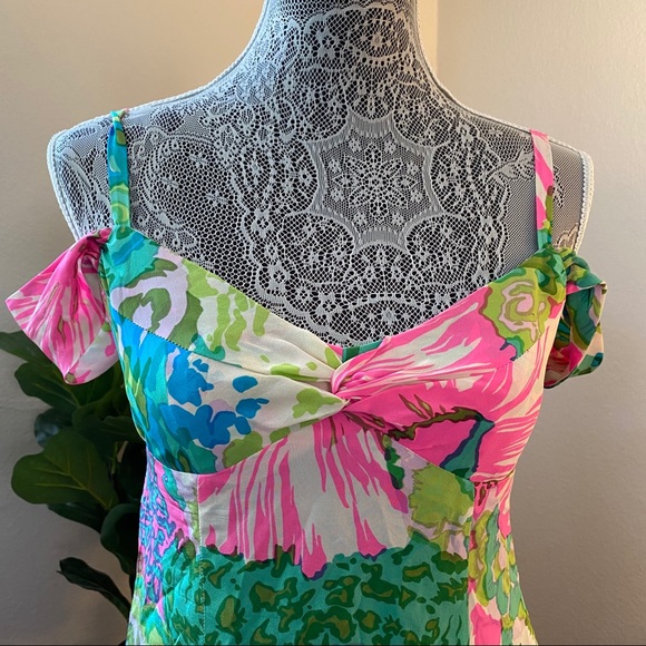 Nanette Lepore Bright Neon Pattern Blouse - Picture 2 of 5